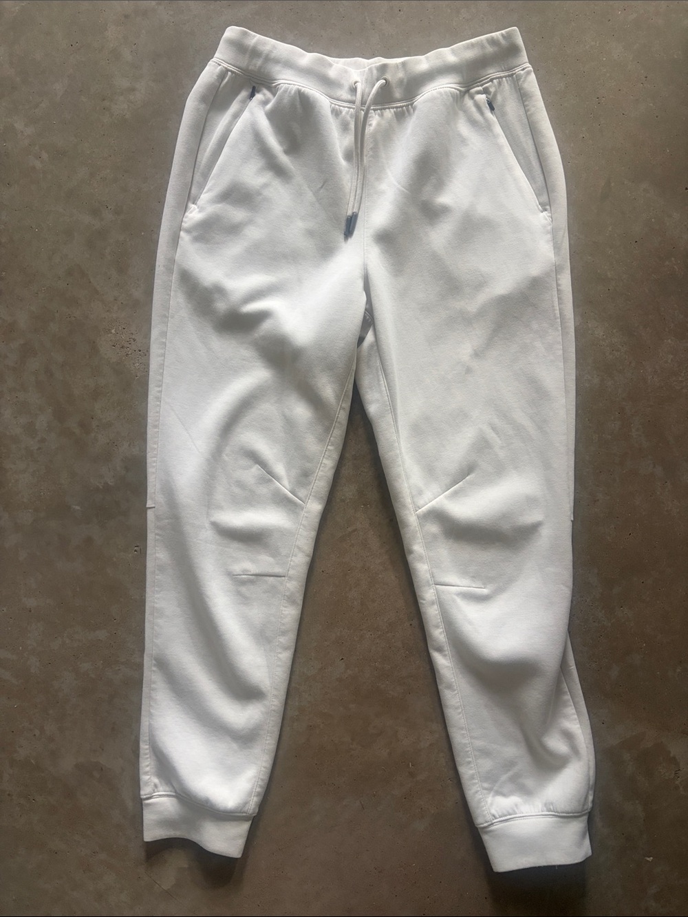 VRST Cream Drawstring Jogger Pants
